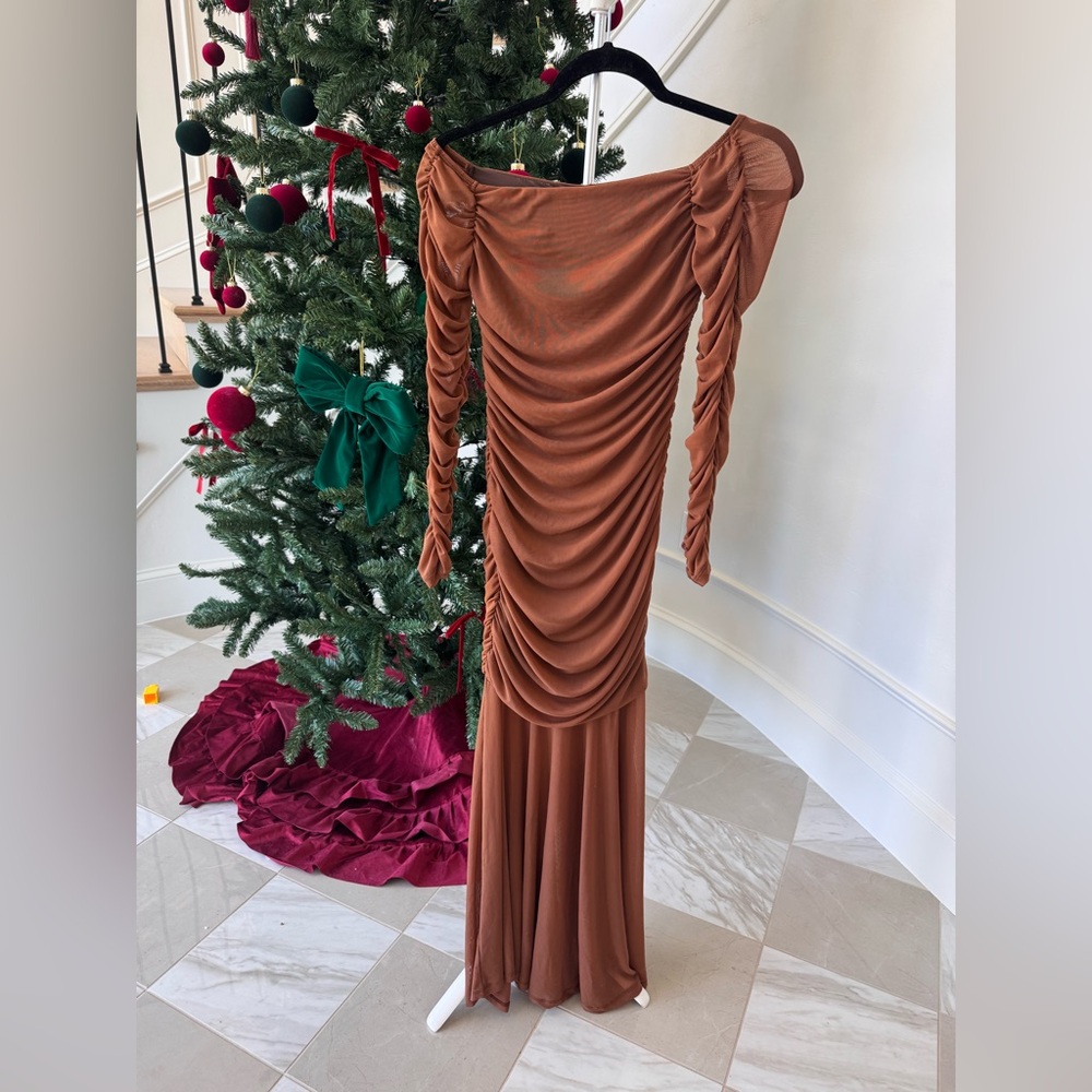 Brown maxi dress